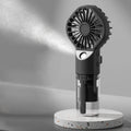 Portable USB Mist Fan – Refreshing Spray, 4 Speeds, Rechargeable