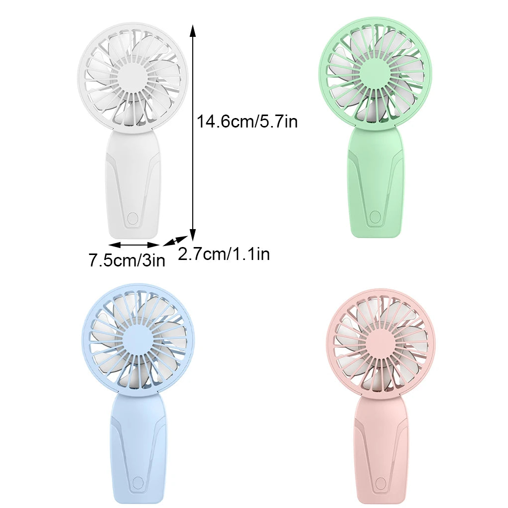 Mini Ventilateur de Poche Rechargeable USB – Léger, Silencieux & Stylé